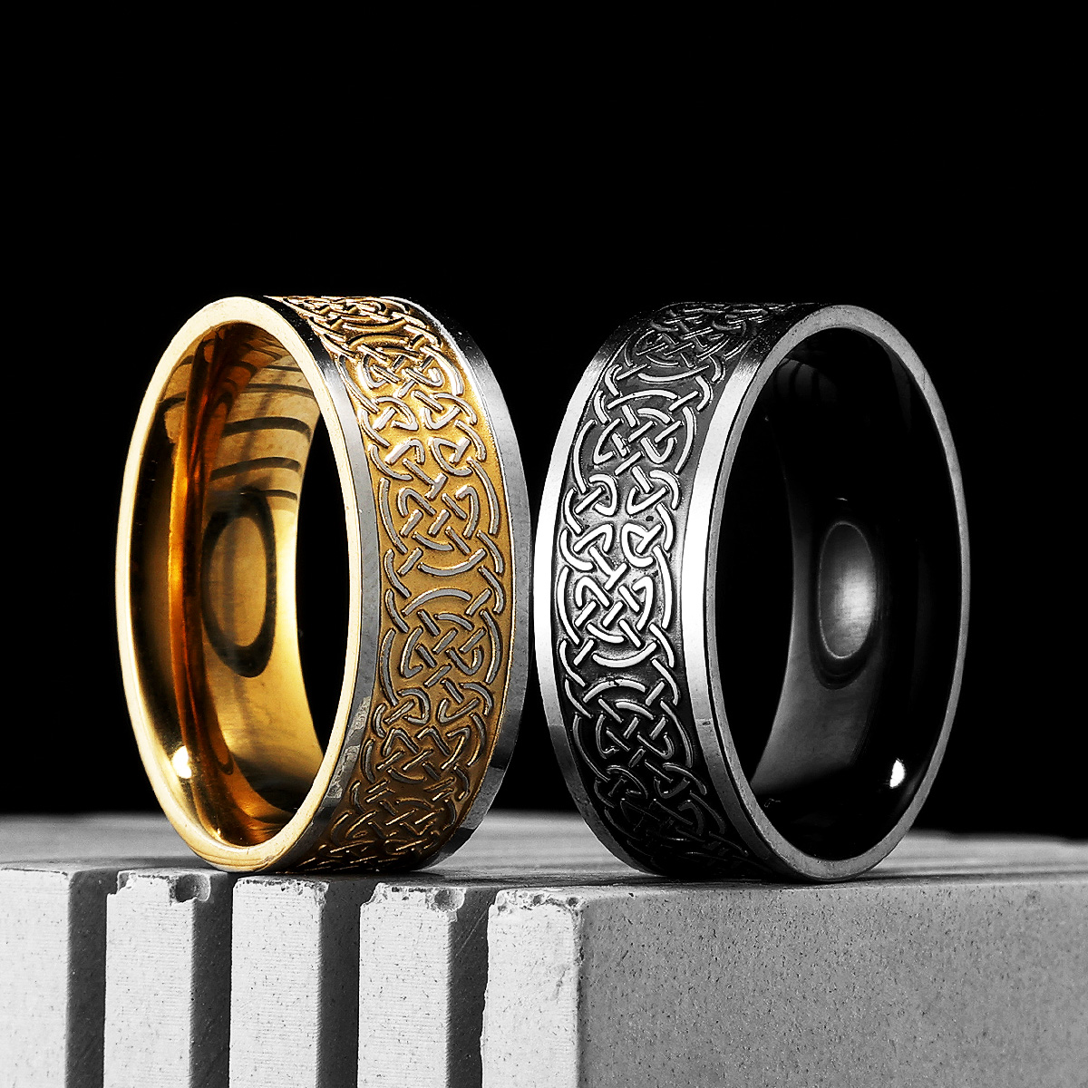 Viking Celtic Knot Erkek Yüzük - Vintage Fashion Newtown incelemesi ve fiyatı