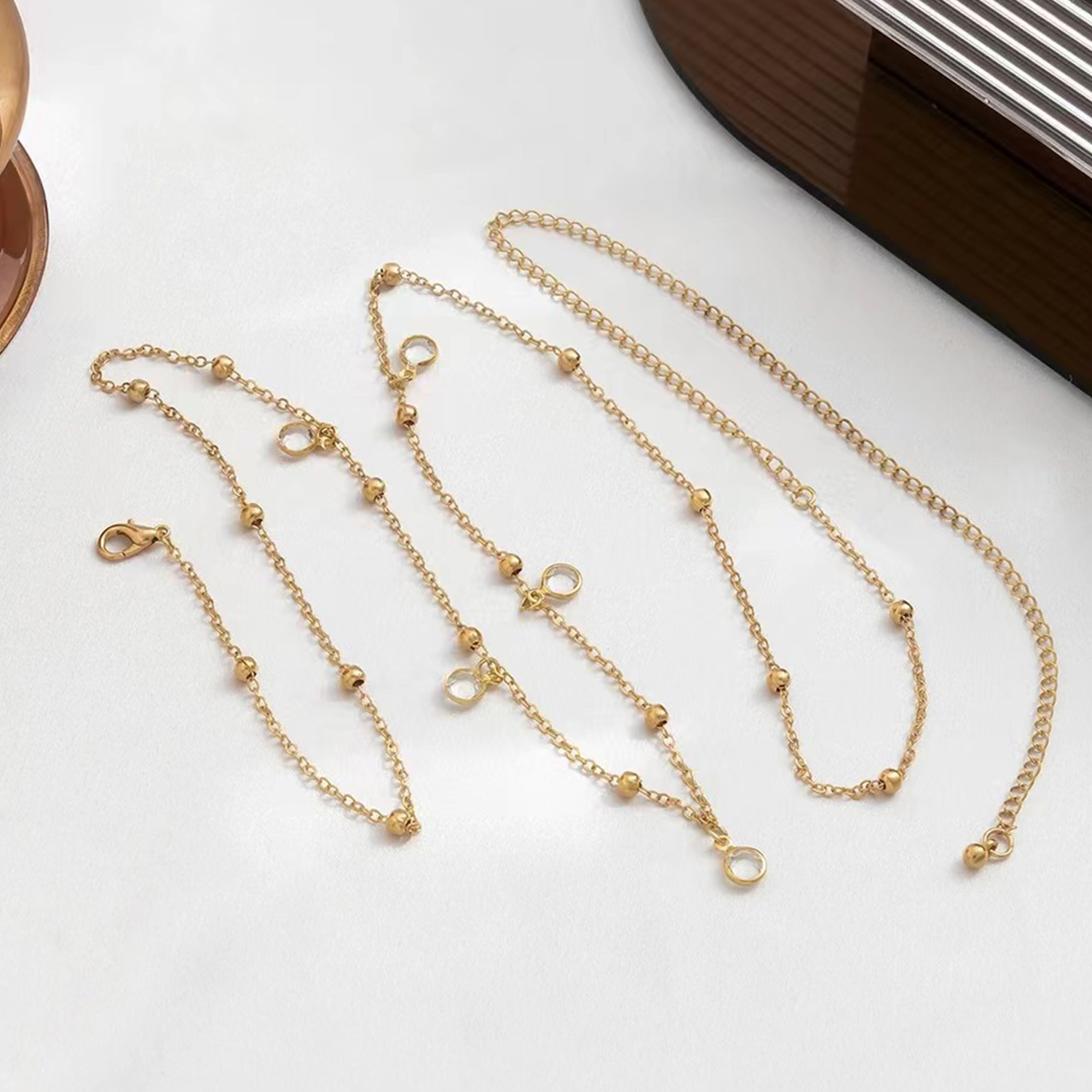 Trendy minimalizm göbek zincir - Vintage Fashion Guild incelemesi ve fiyatı