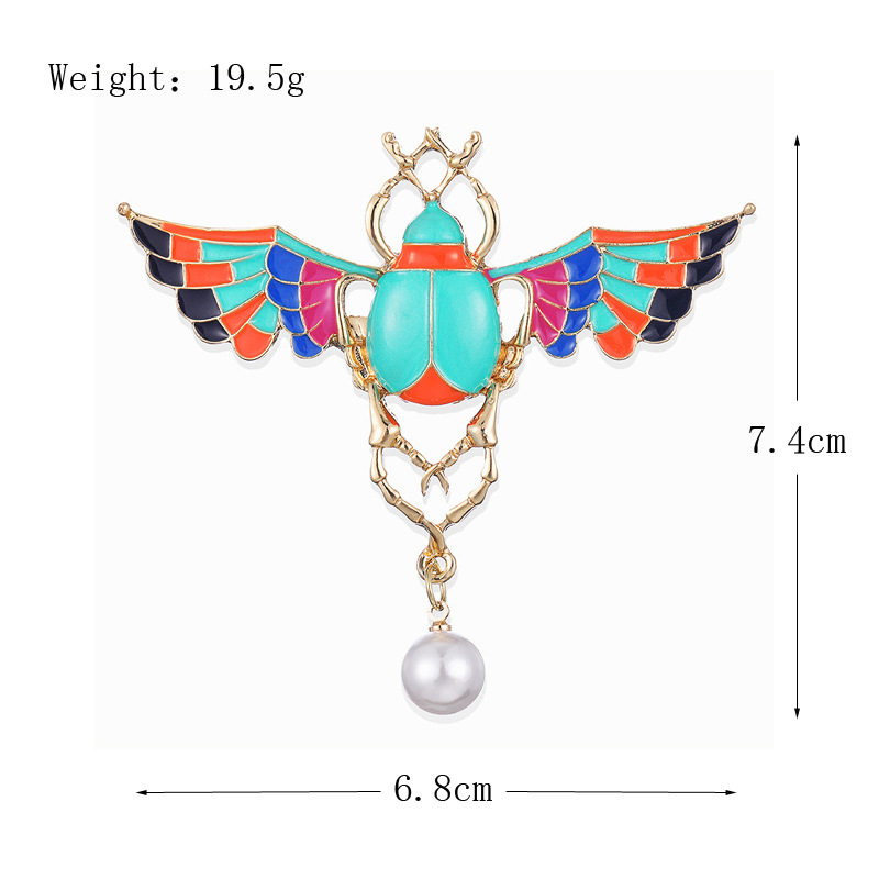 Kanatlı Scarab broş renkli mıs - Vintage Fashion Revival incelemesi ve fiyatı