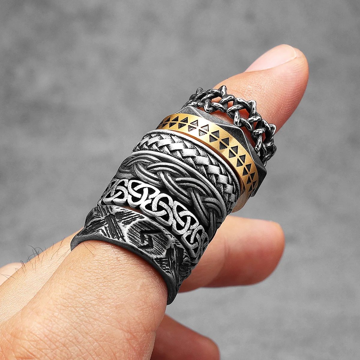 Içi boş Celtic Knot Erkek Yüzü - Vintage Fashion Newtown incelemesi ve fiyatı