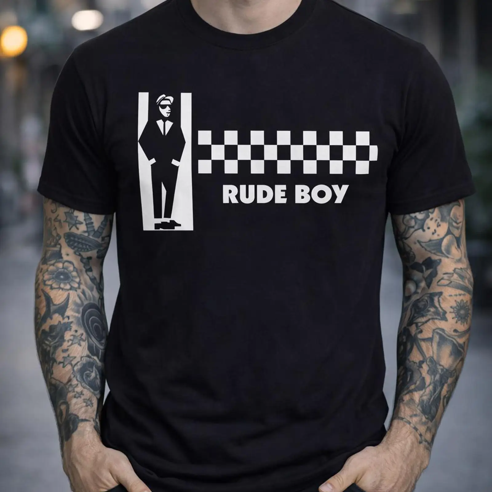 Rude Boy 2Tone Ska Tişört Klas - Vintage Fashion Revival incelemesi ve fiyatı